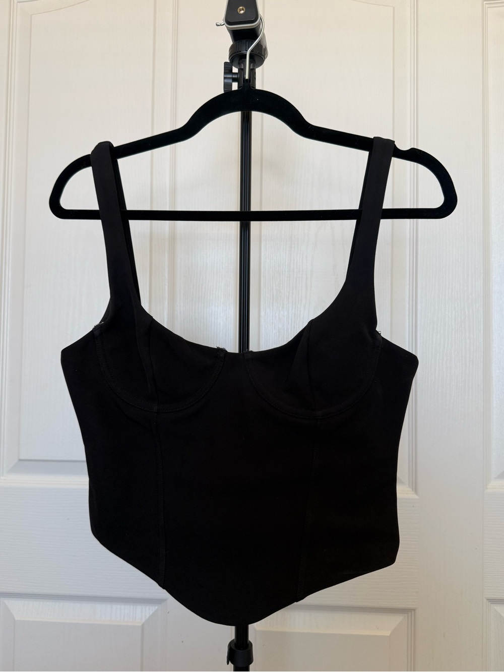 White Fox Lace Up Corset Top